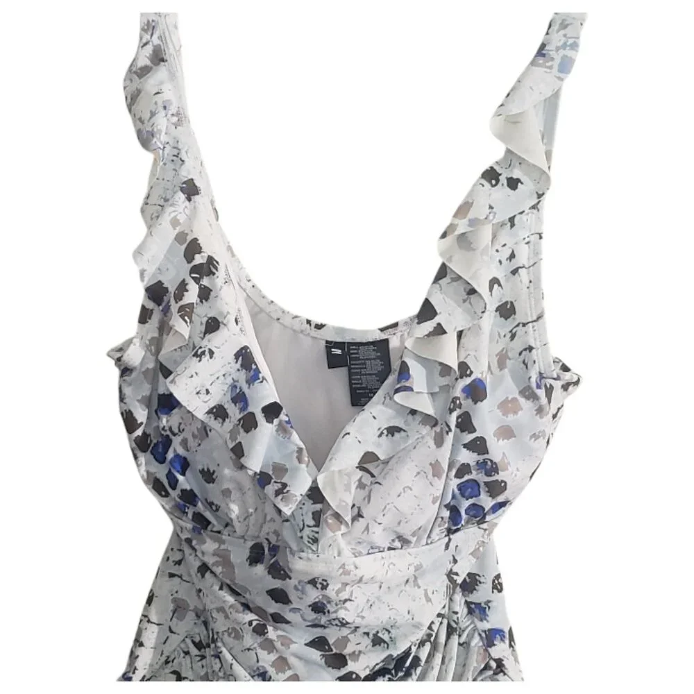 CT1902 DKNY One Piece White/Multi Swimsuit with Built in Bra 18 - Picture 2 of 6
